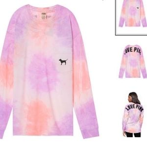 Victoria secret PINK campus long sleeve tie dye